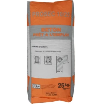 Béton prét à l'emploi en sac de 25 KG