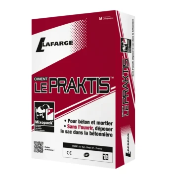 Ciment "LE PRAKTIS" 32,5 35KG sac 35KG - 32,5r - ce nf 42/pl                                       "