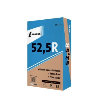 Ciment haute résitance à prise rapide  52,5 R NF en sac de 35KG
