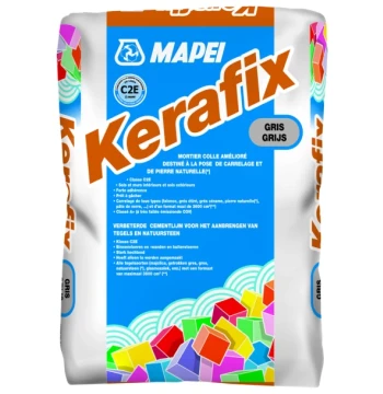 Mortier colle amélioré KERAFIX pour la pose de carrelage en sol et mur intérieur et sol extérieur
