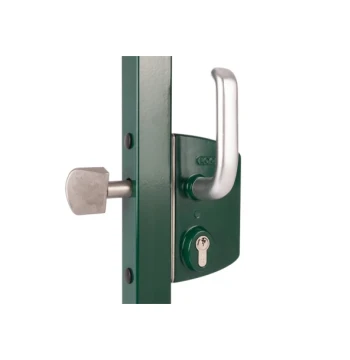 Serrure portail coulissant argent 40mm