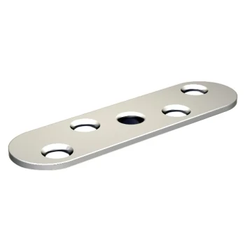 Platine à visser pour portail en 35X30 mm