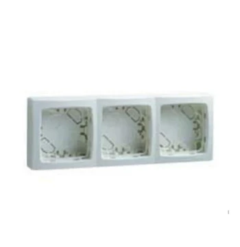 Cadre saillie 3 postes appareillage saillie blanc