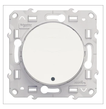 Poussoir lumineuxODACE Anthracite, 10 A, à vis, LED bleu 0,15 mA localisation