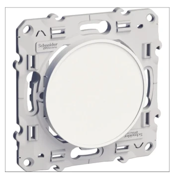 Obturateur ODACE blanc (RAL 9003) - Fixation par vis