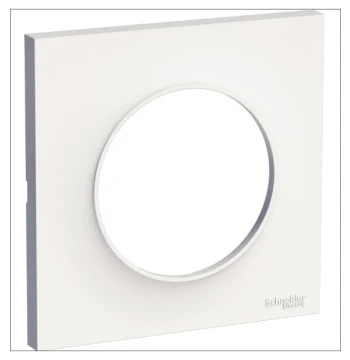 Plaque ODACE STYL blanc 1 poste