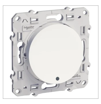 Va-et-vient lumineux ODACE blanc 10 A à vis LED orange 1,5 mA local. ou temoin