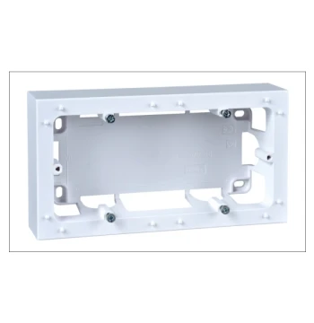Boîte ODACE STYL pour montage en saillie blanc, 2 postes entraxe 71MM