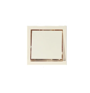 Bouton poussoir sonnerie porte étiquette QUADRA - Réf. 441118