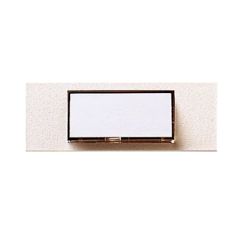 Bouton poussoir sonnerie porte étiquette INDEX - Réf. 87236