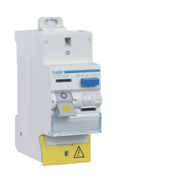 Interrupteur différentiel 2P 40A 30mA type AC à bornes décalées