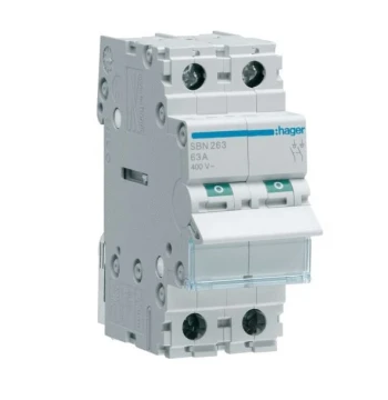 Interrupteur modulaire 2 pôles 63A
