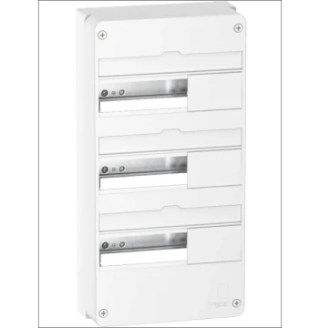Coffret en saillie blanc (RAL 9003) RESI9 - 3 rangées de 13 modules