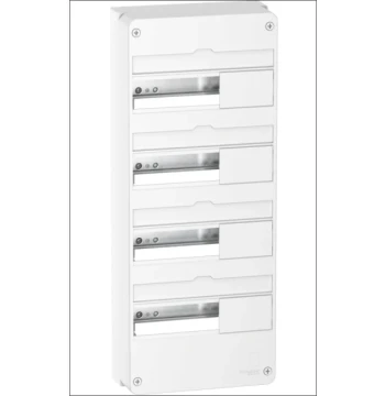 Coffret en saillie blanc (RAL 9003) RESI9 - 4 rangées de 13 modules