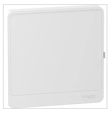 Porte Styl blanche (RAL 9003) RESI9 pour coffret 1 rangée de 13 modules