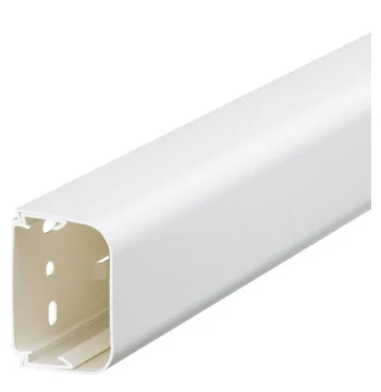 Goulotte de climatisation p65mm h90mm IK08-IK10 PVC rigide RAL 9010 blanc PALOMA