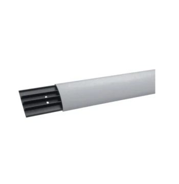 Goulotte passage de plancher officea PVC rigide H18 x H75 RAL 7030 gris
