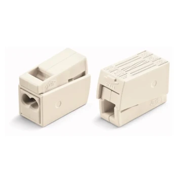 Borne de connexion blanche pour luminaires 2,5 mm² / 2 rigides - 1 souple / 105°C