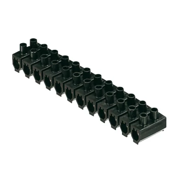 Barrette de connexion domino 2,5 MM² noire
