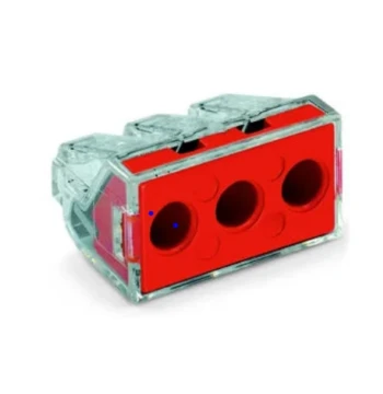 Borne de connection à enfichage direct WAGO 773 3 entrées jusqu'à 6MM² pour fil rigide T°ambiante maxi 60°C  BTE50