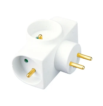 Fiche multiprise triplite blanche 16A 2P+T