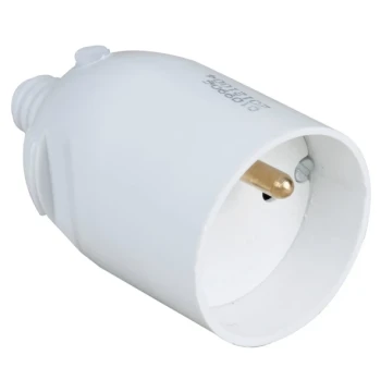 Prolongateur 16 A 2P+T à coiffe - Blanc