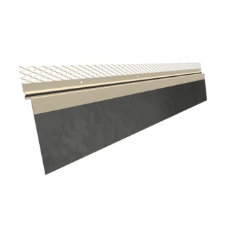 Solin laqué beige grillagé plomb lisse naturel 220 mm 2 ml