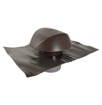 Chapeau ventilation avec collerette étancheité 45x33 D100
