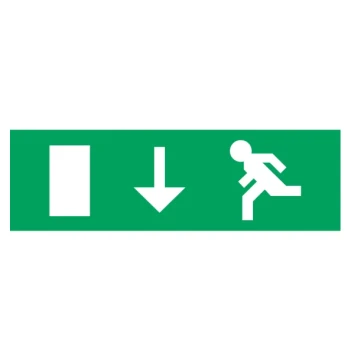 Etiquette pour boitier A-AA-AB-B-D-E-F-N-T (230 x 70) : Picto Flèche Verticale (bas)