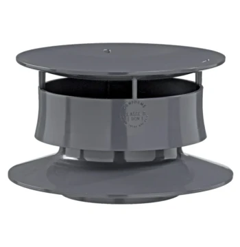 Extracteur statique anthracite sans collerette