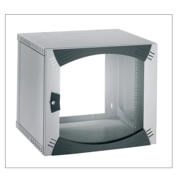 Coffret mural OPB ACTASSI 12U L600 P600 châssis fixe 19P - porte vitrée - R7035