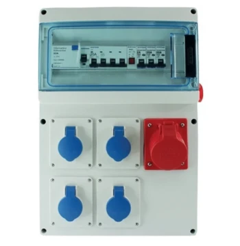 Coffret de chantier équipé 4PC 2P+T 230V 16A IP44 IK07