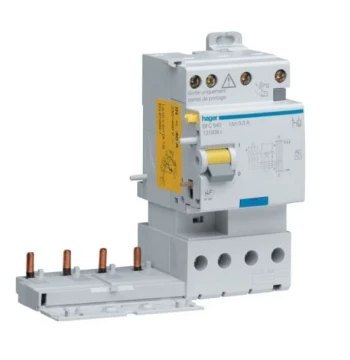 Bloc différentiel double sortie 4P 25A 30mA type AC