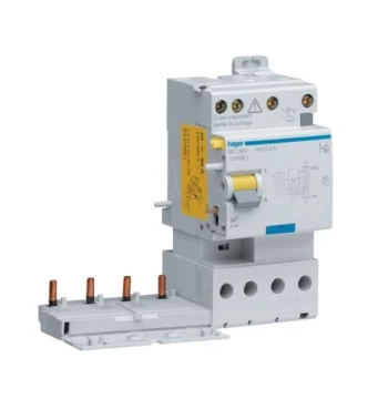 Bloc différentiel double sortie 4P 25A 300mA type AC