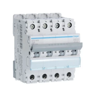 Disjoncteur 4P 6-10kA courbe C - 10A 4 modules