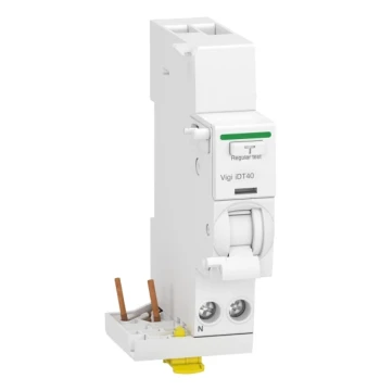 Module différentiel VIGI ACTI9 iDT40 - départ iDT40 - 1P+N 40A 30MA type AC