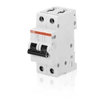 Disjoncteur S202 2P 63A courbe C raccordement à vis - 10KA (2Modules)