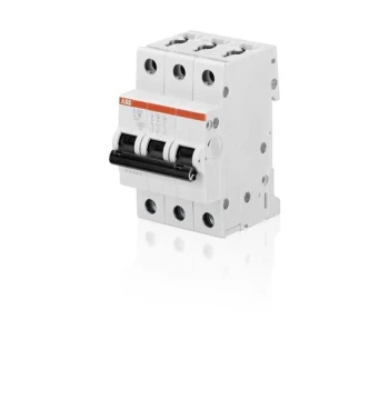 Disjoncteur S203 3P 6A courbe C raccordement à vis - 10KA (3Modules)