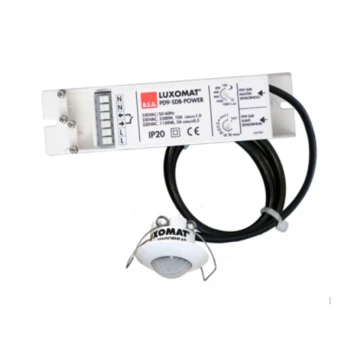Mini détecteur maître de mouvement et de présence pour salle de bain IP65 blanc PD9-M-1C-SDB-FP-BL