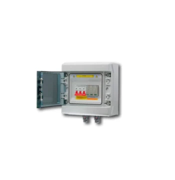 Coffret de protection DC courant continu 600V et parafoudre 2 entrées 2 sorties