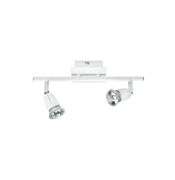 Plafonnier ou Applique Murale 2 spots GU10 50W maximum, blanc, sans lampe