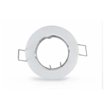Support spot fixe vis rond blanc D79
