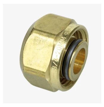 Raccords à compression pour tube 12x1,1 - avec écrou 3/4" sac de 2 pièces