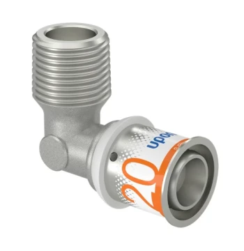 Raccord à sertir coudé 90° S-PRESS PLUS Mâle 3/8 -16