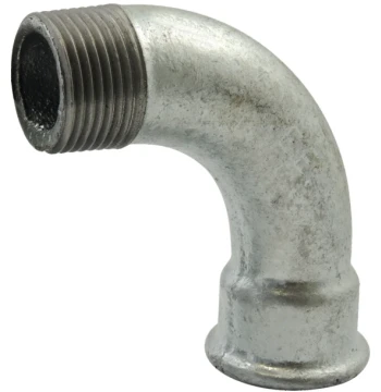 Coude 90° grand rayon MF galva 1/4