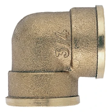 Coude laiton 090 double femelle 1/2