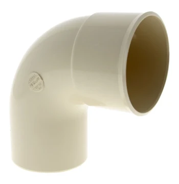 Coude gouttière pvc mâle-femelle à 45° 