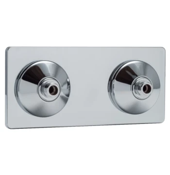 Platine double sous lavabo mâle 3/8" à glissement D12