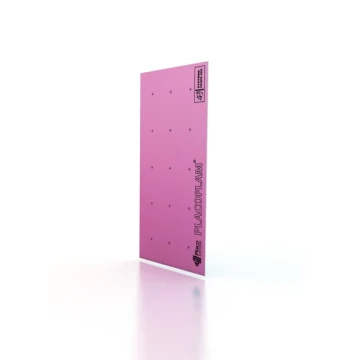 Plaque de plâtre PLACOPLATRE BA13 PLACOFLAM dim. : 1200 X 2600 mm