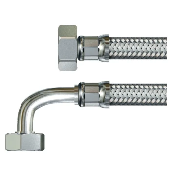 Flexible d'alimentation inox 2 écrous tournants FF20X27 T13 L150cm coude